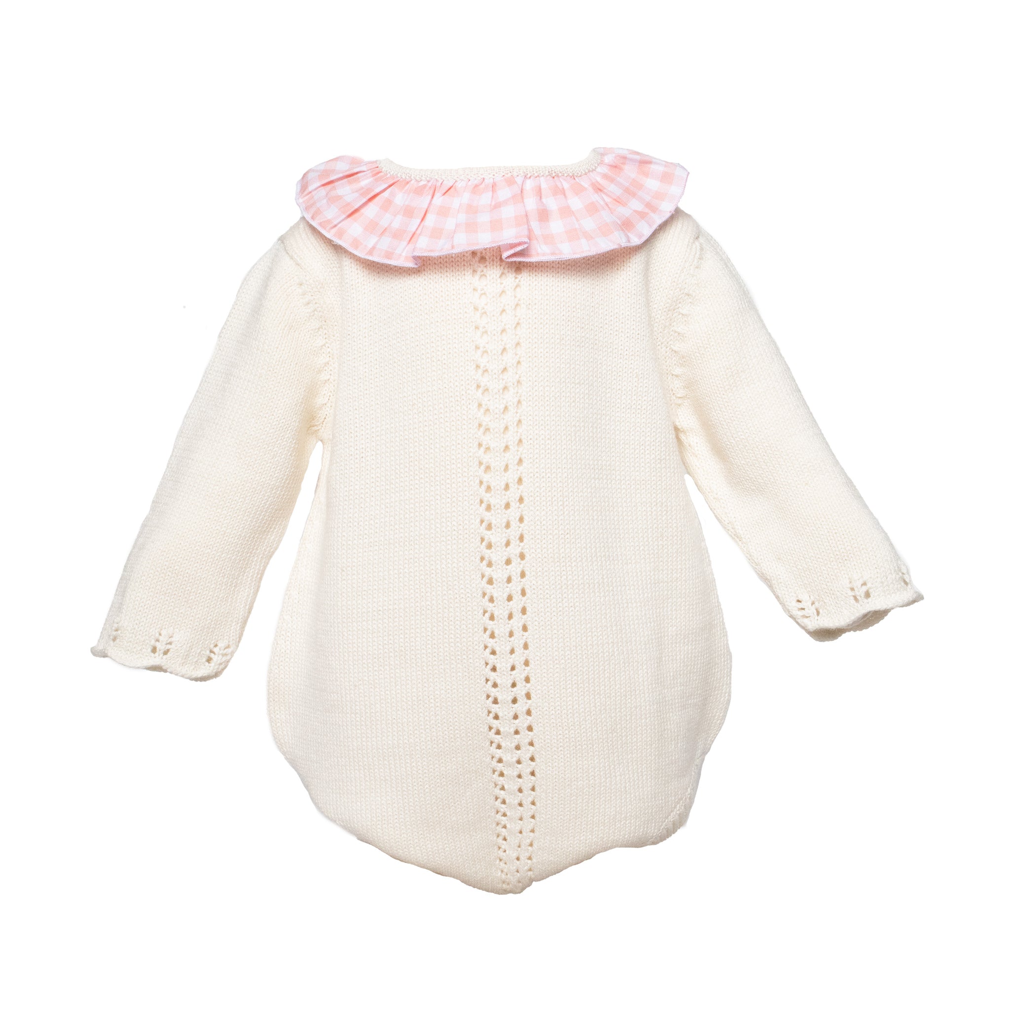 Colette Knit Bubble Romper - Ivory - Cuclie