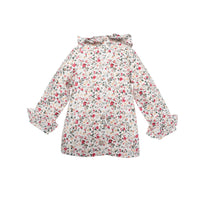 Holiday Floral Ruffle Blouse, Infant, Red Multi