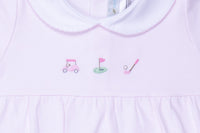 Golf Round Collar Pima Dress, Golf Dress, Masters Cup Outfits, Toddler Dress, Infant Dress, Pima Cotton Dress