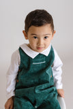 Green Corduroy Jon Jon, Toddler Boys , toddler outfit, toddler jon jon, long jon jon, christmas outfit, overalls