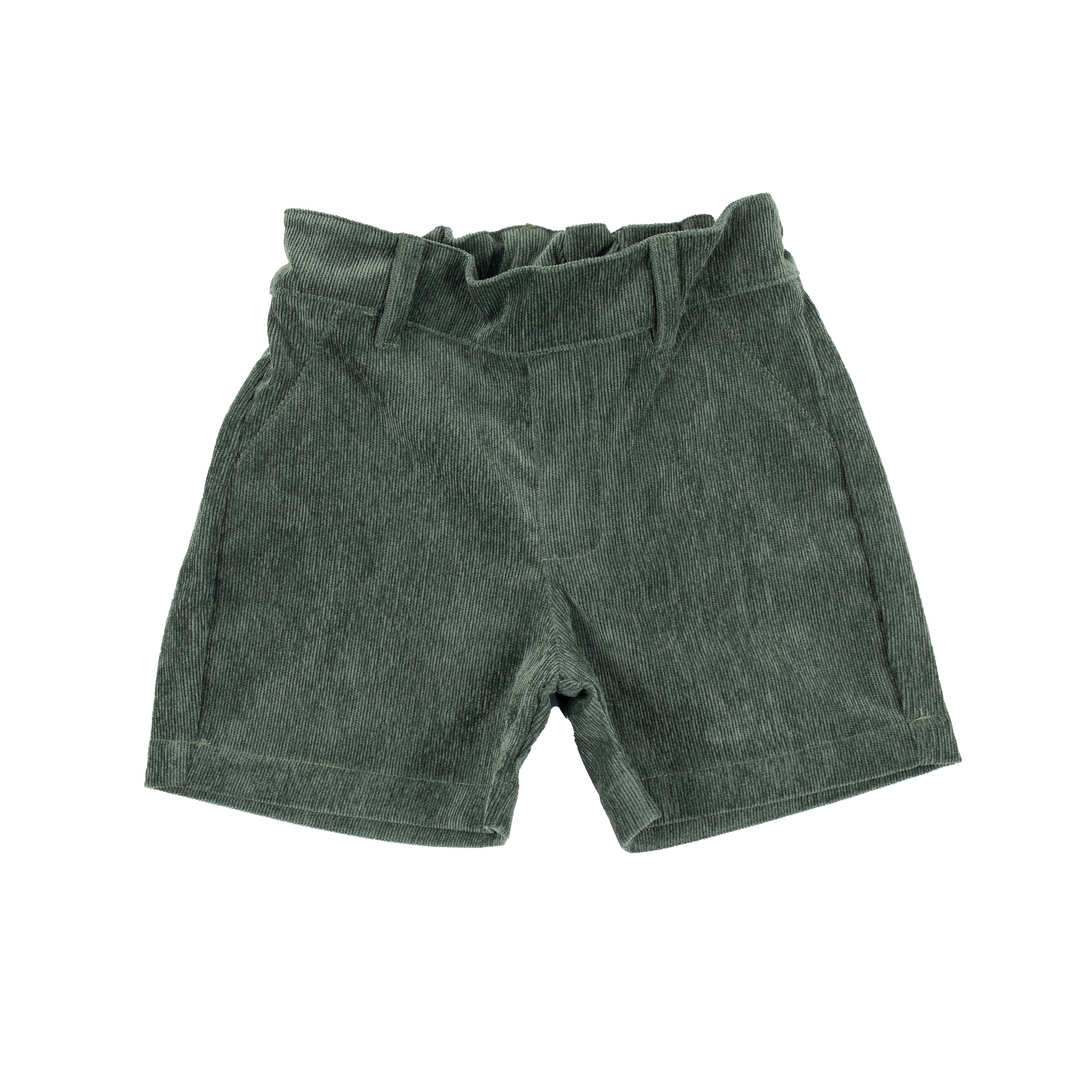 Forest Green Corduroy Shorts - Cuclie