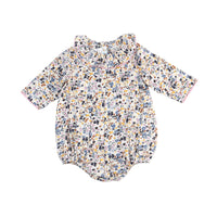 Pink Bubble Romper, Floral Bubble Romper, Girls Bubble Romper, Infant Girl Bubble