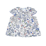 Round Collar Blouse, Infant, Blue Multi