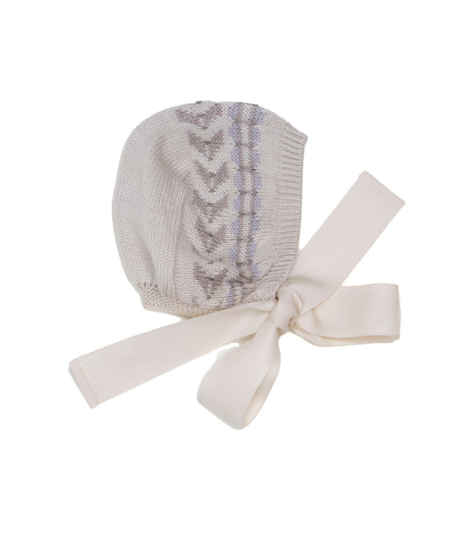 Taupe Fairisle Bonnet