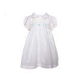 White Smocked Batiste Dress