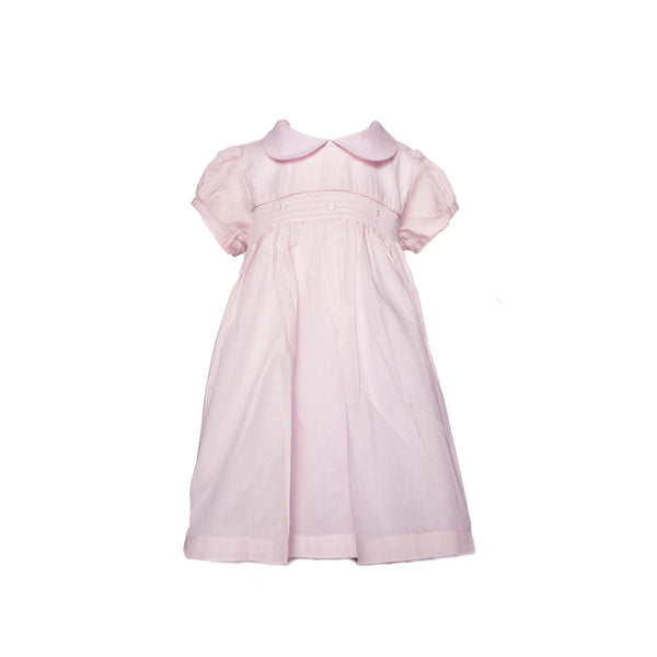 Pink Smocked Batiste Dress - Toddler
