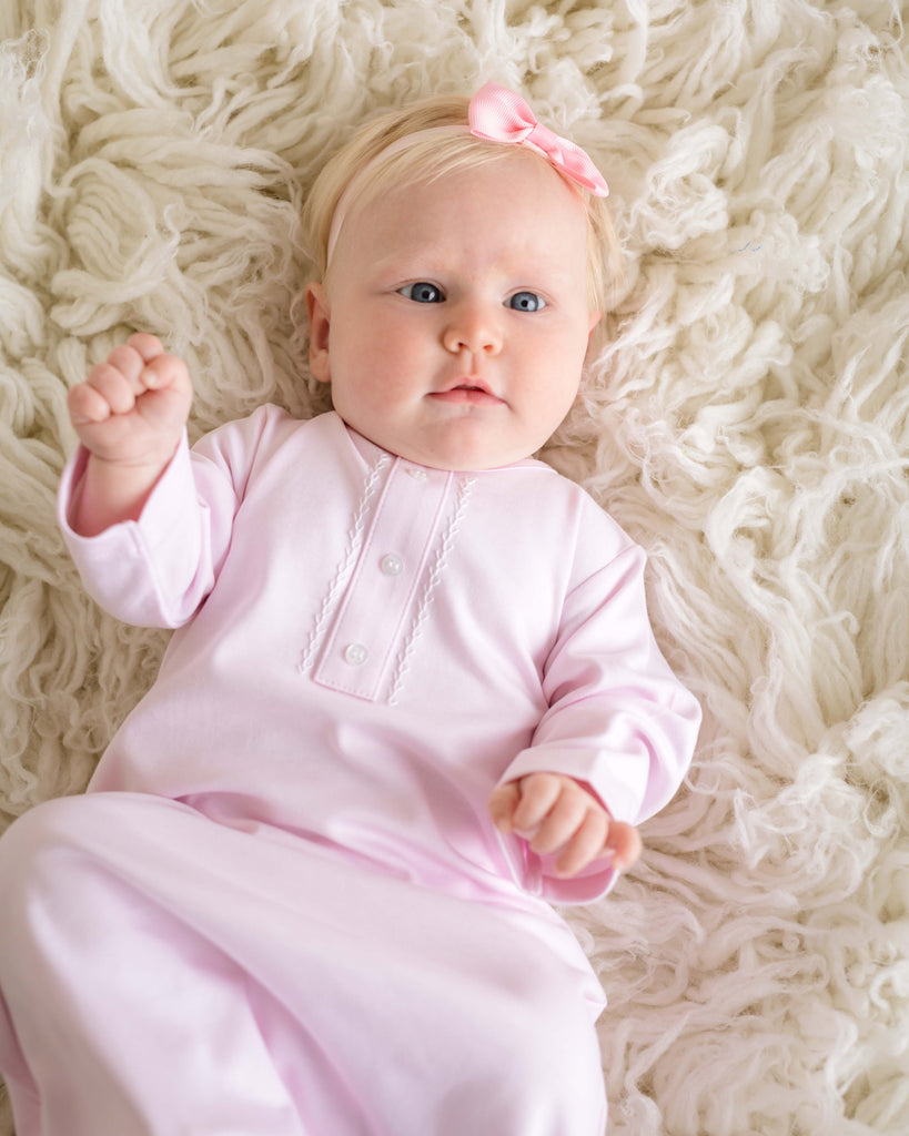 pima cotton baby gown, baby girl gown, newborn gown, newborn sack