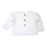 White Classic Knit Jacket