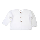 White Classic Knit Jacket