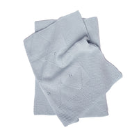 Classic Knit Receiving Blanket, Blue