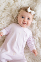 Infant Girl Clothing, Infant Girl Footie, Infant Girl Onesie, Embroidered Infant Clothing