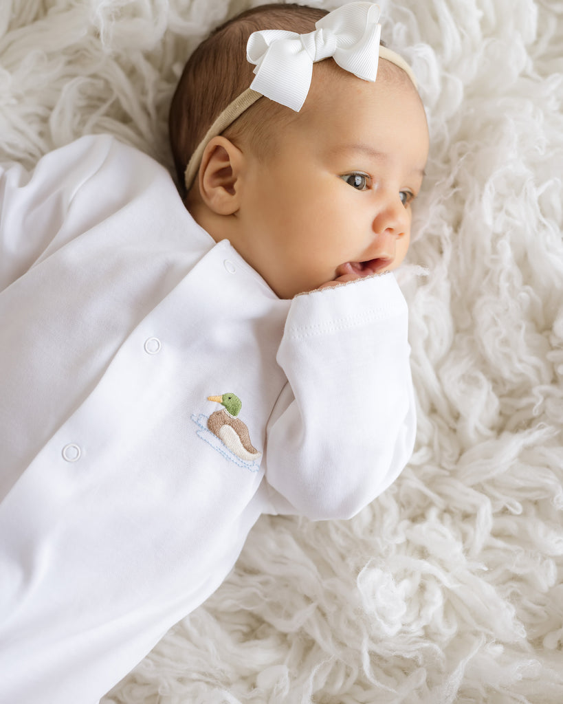 Infant Girl Clothing, Infant Girl Footie, Infant Girl Onesie, Embroidered Infant Clothing, Infant Gown, Day Gown, Take Home Outfit, Convertible Day Gown, Convertible Onesie, Gender Neutral Gown, Gender Neutral baby clothes, baby boy clothing