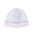 White Hat with Red Trim