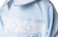 Lt.Blue Smocked Day Gown
