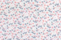 Pink and Blue Floral Scalloped Edge Bubble, Pink Multi