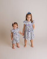 Round Collar Blouse, Infant, Blue Multi
