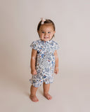 Round Collar Blouse, Infant, Blue Multi