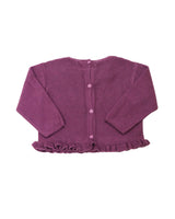 Ruffle Trim Cardigan - Cuclie 