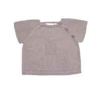 Taupe Summer Knit Top - Cuclie 