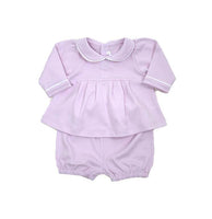 Long Sleeve Swing Top and Short Set - Pink - Cuclie 
