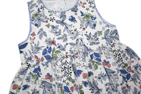 Scalloped Trim Dress, Toddler Girls, Blue Multi